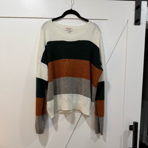 ANDREE FALL STRIPED SWEATER - VERY NICE. SIZE MEDIUM - Picture 1 of 1